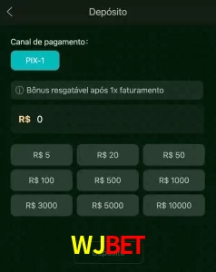 deposits WJBET
